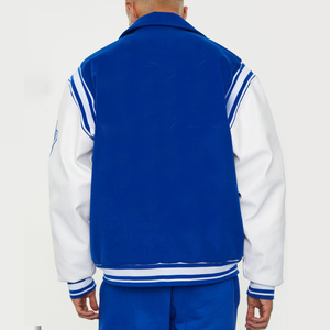 Venta al por mayor de invierno al aire libre de la Universidad de deportes de los hombres chaquetas y abrigo de algodón Letterman Bomber béisbol Varsity chaqueta de hombre - Product Image 5