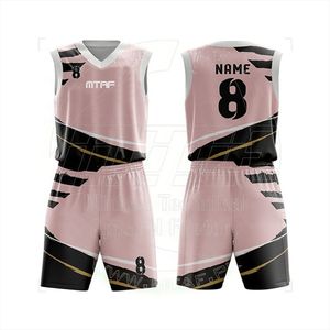 Uniforme de Baloncesto Deportivo de Primera Calidad, Estampado, 100% Poliéster, Elegante, OEM, para Equipos de Entrenamiento, a Bajo Precio - Product Image 3