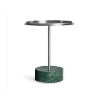 Table d'appoint en métal de haute qualité avec plateau en marbre, design moderne, table basse, options personnalisables, mobilier de salon indien