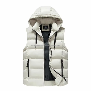 Nouveau hiver de haute qualité à la mode décontracté à capuche vers le bas gilet polyvalent confortable respirant décontracté et chaud vers le bas gilets - Product Image 5