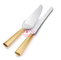 Ensemble de service à gâteau de mariage décoratif avec poignée, pelle à dessert, fourchette à dessert, spatule et couteau pour fête