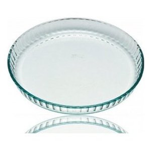 Molde Transparente para Tartas de Vidrio Borosilicato de 31 cm, Compatible con Pyrex 814B000 8446, para Hornear Platos y Bandejas - Product Image 1