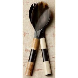 Ensemble de couverts indiens faits à la main réutilisables de 6 pièces en bois miroir avec acier écologique et élégant - Product Image 6