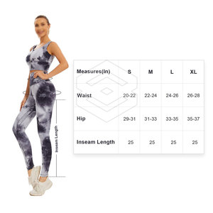 Conjunto de Yoga de cintura alta Leggings Sujetador deportivo Ropa de fitness estirable de talla grande Conjunto de yoga para mujer - Product Image 6