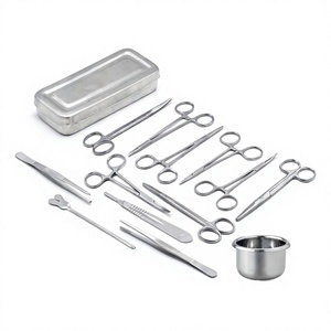 Caja de Instrumentos para Cirugía Menor Básica de Acero Inoxidable, BOITE CHIRURGIE MINEURE, Juego de Instrumentos Básicos para Cirugía Menor con Certificación CE - Product Image 1
