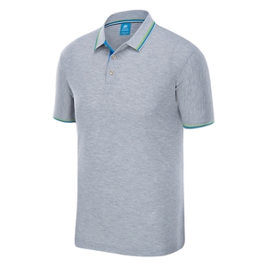 T-shirt solide décontracté pour hommes Polo boutonné personnalisé avec conception vierge Chemise de golf personnalisable Chemises de tennis Polos en nylon - Product Image 6