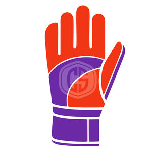 Gants de gardien de but en latex rouge violet à coupe négative avec paume à haute adhérence et sangle de poignet sécurisée pour les matchs et l'entraînement de football - Product Image 3