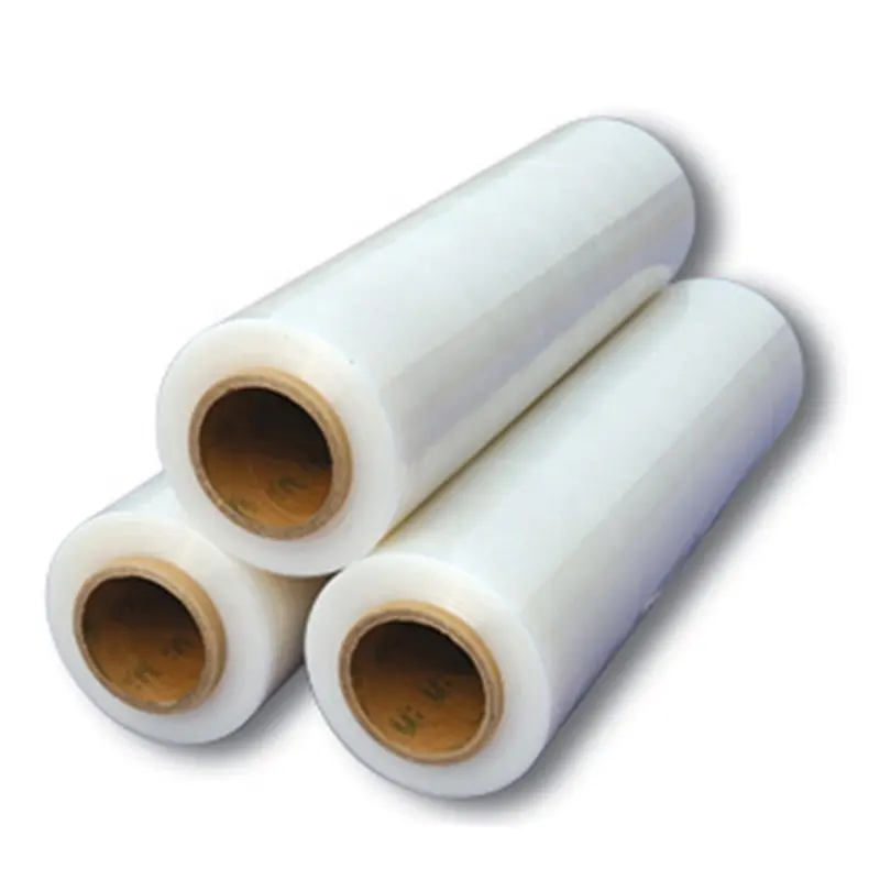 Fabrieksprijs Plastic Transparant Polyethyleen Roll Wrap Pe Stretch Folie Krimpfolie Voor Verpakking Pallet