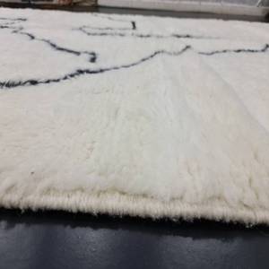 Tapis de designer abstraits imprimés à la main, 100% laine brodée, tapis marocains d'intérieur et d'extérieur pour la maison, le salon, la décoration du jardin - Product Image 4