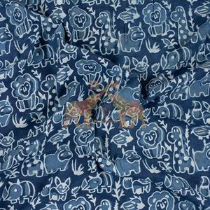 Tela de Índigo con Estampado de Animales, Tela Elegante para Vestidos y Ropa - Product Image 5