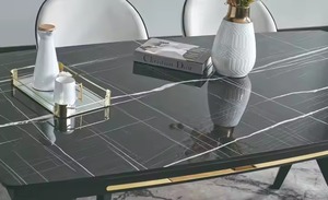 Ensemble de salle à manger élégant avec 1 table et 6 chaises Mobilier de maison élégant pour hôtels et cuisine - Product Image 6