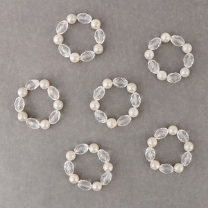 Wholesale Seller Beaded Napkin Ring With <b>Clear</b> Stone Unique Designed Napkin Ring for <b>Table</b> Decor Uses at Low Prices - Product Image 2