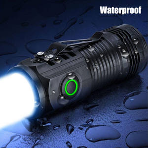 Mini lampe torche LED tactique rechargeable ultra puissante à 3 cœurs pour le camping - Product Image 3
