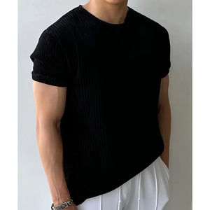 T-shirt d'été fin pour homme, respirant, à manches courtes, col rond, décontracté, pour le fitness - Product Image 4