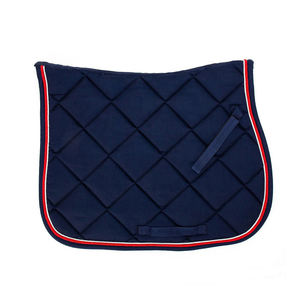 Sous-selle de saut d'obstacles personnalisée et confortable, motif croisé scintillant, doublure en tissu couleur or rose - Fabricant d'équipements équestres - Product Image 3