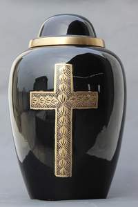 Adult Cremation Urns for Male/Female Funeral Urn for Human Ashes Decorative Urns for Ashes <b>Large</b> <b>Keepsake</b> <b>Box</b> (Cross Design) - Product Image 3