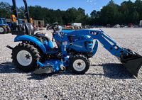Nouveau design, tracteur compact LS de haute qualité 25 CV avec chargeur frontal et pelle arrière, bleu, 4x4, moteur diesel, boîte de vitesses utilitaire agricole