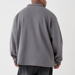 Oem/odm เสื้อยืดคอตตอนผ้าฟลีซโปโลสำหรับผู้ชาย, เสื้อยืดระบายอากาศแห้งเร็วเข้ารูป100% โลโก้ออกแบบได้ตามที่ต้องการ - Product Image 3