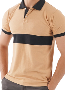 Polo de manga corta para hombre, camiseta informal de verano, tela de mezcla de algodón transpirable ligera, botón de Cuello clásico - Product Image 6