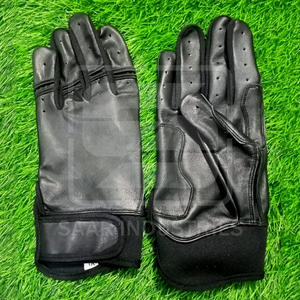 Gants de frappe de baseball professionnels en cuir de vachette, couleur et logo personnalisés, légers, antidérapants, unisexes, ambidextres - Product Image 4