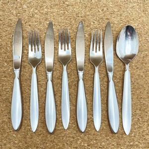 Nuevo juego de cubiertos de acero inoxidable de diseño único con aspecto moderno juego de cubiertos de diseño de lujo real para restaurante boda hogar - Product Image 2