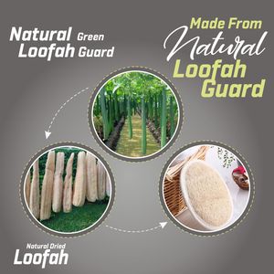 แปรงฟองน้ำขัดผิวแผ่นใยบวบทรงวงรีสำหรับอาบน้ำขัดผิว - Product Image 3