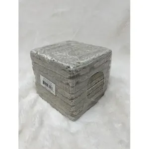 Botticino Crema 4x4 Tumbled Marble Tile Pack 9 Peel Stick para Backsplash Floor Wall Park Patio Dormitorio Sala de estar 1SF - Product Image 1