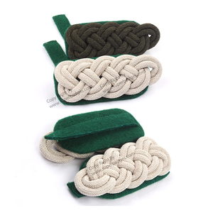 Epaulettes พิธีการระดับมืออาชีพกระดานไหล่ลวดและขนสัตว์ 100% พร้อมกระดานไหล่เยอรมันสีเทา - Product Image 5