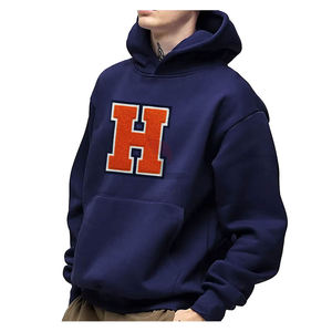 Sudadera con Capucha para Hombre, Más Vendida, con Bordado Chenille, Forro Polar Antipilling, Diseño Personalizado, Impresión Digital, Mezcla de Algodón para Otoño, Venta al Por Mayor - Product Image 5