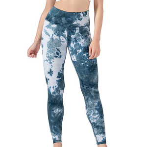 Nuevas mallas con tinte de corbata, mallas con fruncido en el trasero sin costuras, mallas suaves con tinte de corbata para mujer, pantalones de Yoga Push up, mallas para mujer - Product Image 5