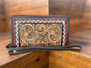 Nouvelle pochette en cuir usiné à la main élégante occidentale femmes conçu sac à main vente chaude taille compacte embrayages de bracelet en cuir usiné - Product Image 2