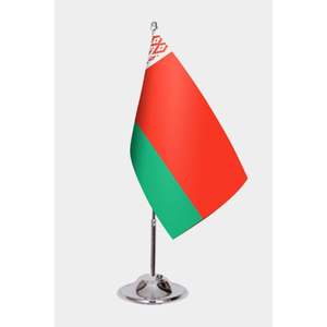 Drapeau de bureau de la Biélorussie, drapeau personnalisé pour jardin et bureau, fanion imprimé numériquement en nylon, vinyle, soie, polyester avec logo personnalisé - Product Image 1