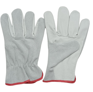 Guantes de conducción de cuero de grano de piel de vaca XL para hombre, equipo de trabajo de protección combinado anticorte para soldadura y protección de manos y brazos de alimentos - Product Image 2