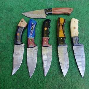 Cuchillo de caza de acero de Damasco de alta calidad, cuchillo versátil con mango de madera Pakka para aventuras al aire libre - Product Image 3