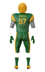 Maillot de football américain en polyester de haute qualité personnalisé OEM grande taille adulte uniforme sublimation broderie et appliques ensembles Style - Product Image 6