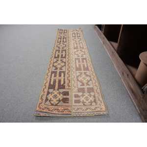 Vintage turco 13 'X 5,6 'alfombra de área grande marrón Beige rectángulo Patchwork lana látex estilo clásico para la decoración de la habitación del pasillo - Product Image 2