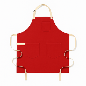 Tablier en toile robuste, réutilisable, résistant à l'huile, respirant, avec logo personnalisé, pour barbier, pâtissier, jardinier, menuisier, homme, femme, restaurant - Product Image 4