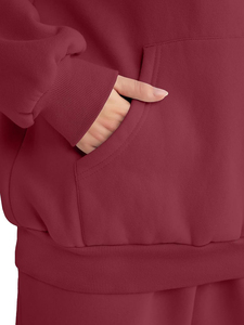 ชุดวอร์มมีฮู้ดสำหรับผู้หญิงชุดวอร์มกางเกงวอร์มสำหรับใส่วิ่งวิ่ง - Product Image 4