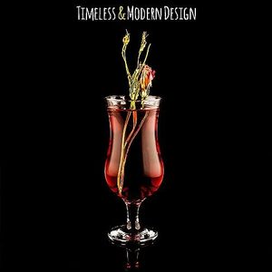 Premium 380ml Hurricane Cocktail Verre En Gros Courbe Jus Tropical Barware Restaurant Verres Champagnes Verres Flûtes - Product Image 5