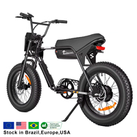 Vélo de montagne électrique ZUMI US Brazil Stock 1000W 48V à suspension intégrale, pneus larges, tout-terrain, fabricant de vélos électriques, vente en gros OEM ODM