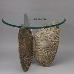 โต๊ะกาแฟออกแบบลายผีเสื้อที่ละเอียดอ่อนมีสไตล์เฟอร์นิเจอร์โดดเด่นทันสมัยสำหรับใช้ในบ้านพร้อมกระจกใส - Product Image 1