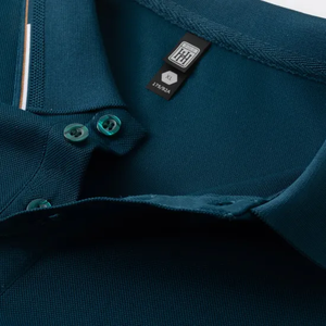 เสื้อโปโลผ้าถักระบายอากาศสไตล์เรียบง่ายเสื้อถักแบบลำลองพิมพ์ลายโลโก้ได้ตามต้องการ - Product Image 3