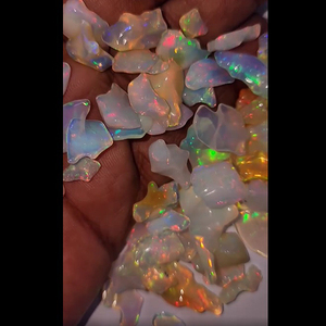 โอปอลเอธิโอเปียธรรมชาติ78ชิ้น10มม. ถึง25มม. หยาบ190 CTS ล็อต iroc ขายคุณภาพสูงโอปอลสีขาวอัญมณีหลวมเรา $183 - Product Image 1