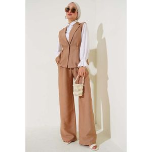 ชุด2ชิ้นลาเต้เสื้อกล้ามเอวยางยืด - Product Image 4