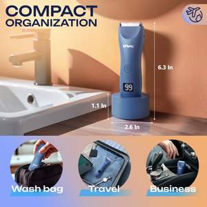 Tondeuse Électrique Rechargeable USB pour Hommes, Sûre pour la Peau avec Guides Ajustables, Étanche (IPX7) pour le Corps et la Zone Intime - Product Image 2