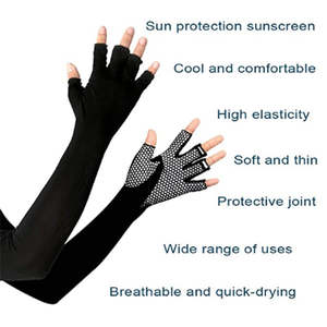 Manchons de Cyclisme Anti-UV Personnalisables à Logo – Manches Longues de Compression Sans Doigts pour Protection Solaire – Options Personnalisées – Vente Flash - Product Image 4
