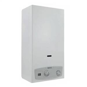 Chauffe-eau à gaz à chambre ouverte Baxi Acquaprojet 14i Blue, faible teneur en NOx, ErP, avec utilisation efficace du méthane - Product Image 1