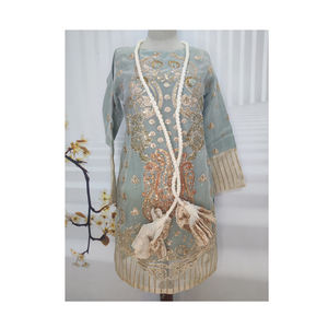 Costume 3 pièces brodé robe traditionnelle pakistanaise vêtements pour femmes vêtements ethniques mode culturelle indien Shalwar Kameez fait à la main - Product Image 1