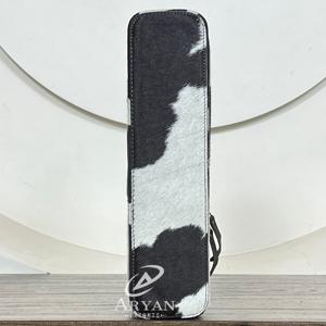 Étui pour fer à friser en cuir de vache véritable 2026, dernier modèle, avec fermeture éclair, résistant à la chaleur, support de voyage occidental, organisateur de rangement - Product Image 1