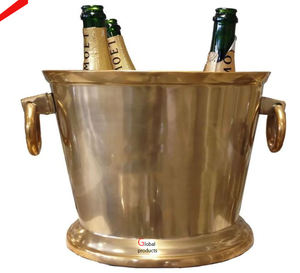 Latest Design <b>Golden</b> finished Long Size Metal Wine Cooler With Stand For <b>Bar</b> Restaurant - Product Image 1